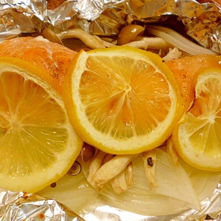 鮭のレモンホイル焼き